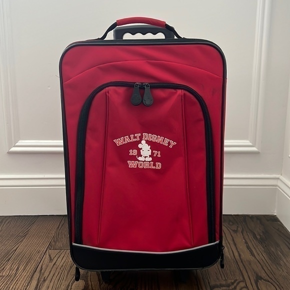 1971 Walt Disney Rolling Suitcase/Kids Overnight Bag/ Kids Disney Carry … - Picture 1 of 17